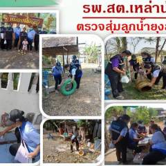 รพ.สต.เหล่าน้อย สุ่มสำรวจลูกน้ำยุงลาย